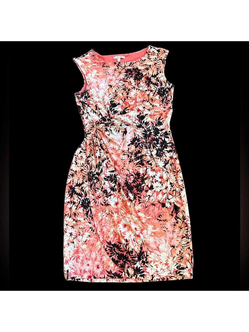 DB Signature | Women’s Pink, White & Black Summer Dress | Size 8 | 0713